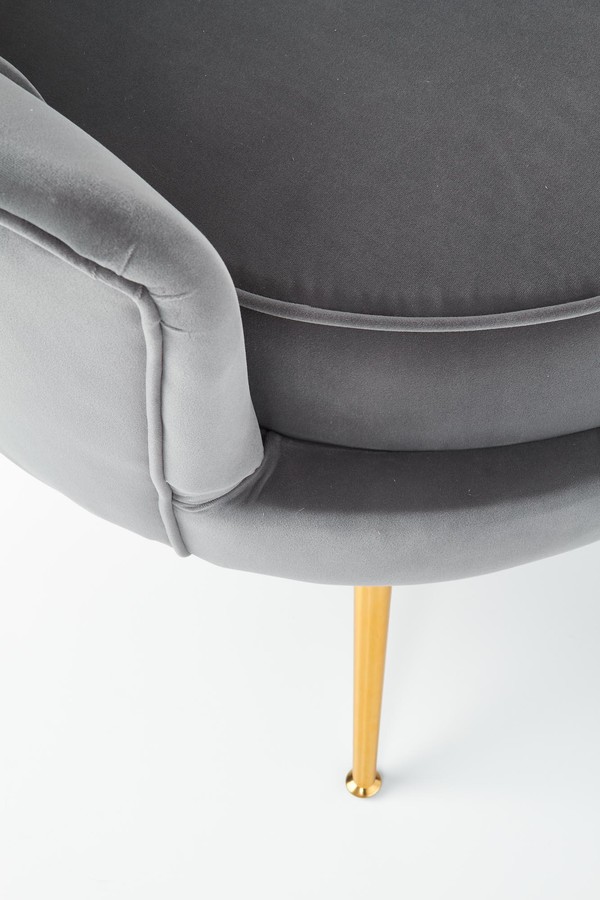 Кресло – сиво/златно