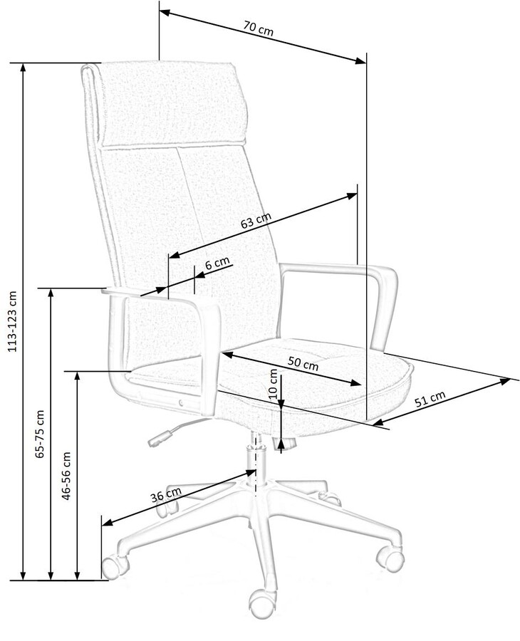 Офис стол – сив