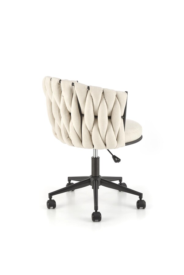 Въртящо се кресло – светло бежово