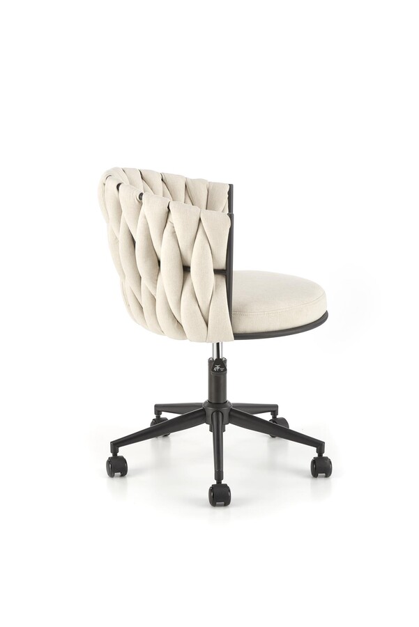 Въртящо се кресло – светло бежово