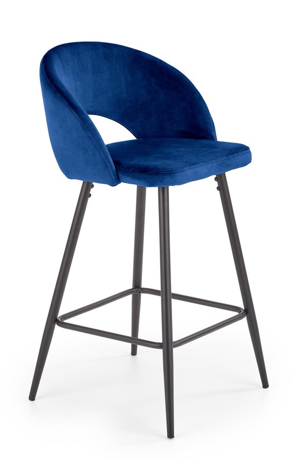 Бар стол - тъмно синя