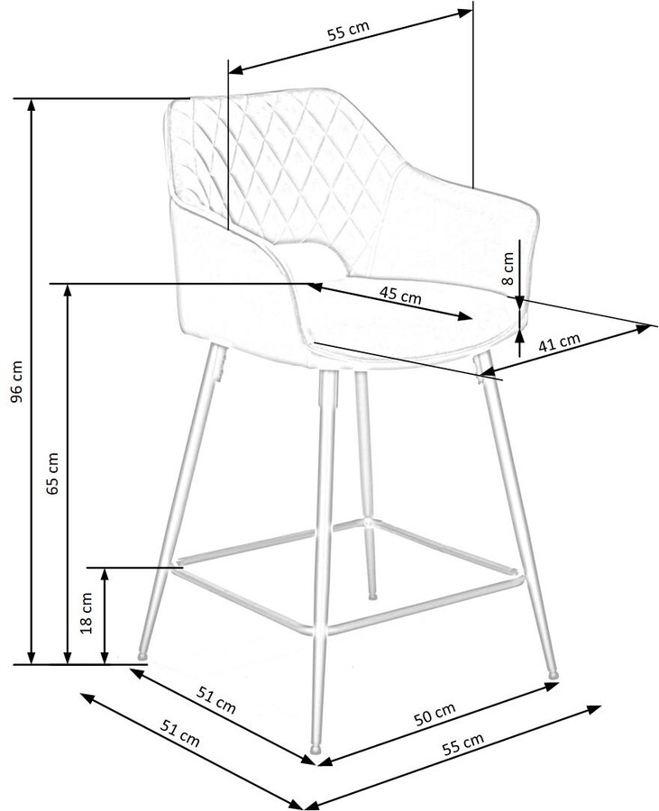 Велурена табуретка – тъмно зелена