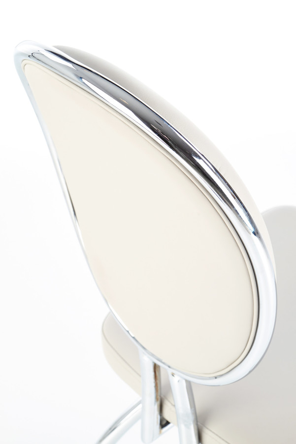 Стол – светло сив / хром