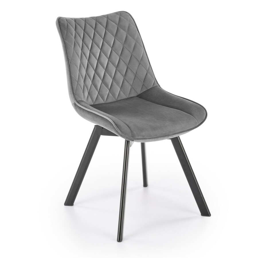 Въртящ се стол - тъмно сив