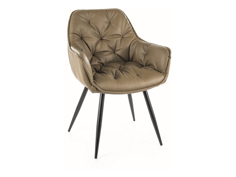 Стол – изкуствена кожа – маслина