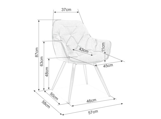 Стол – изкуствена кожа – маслина