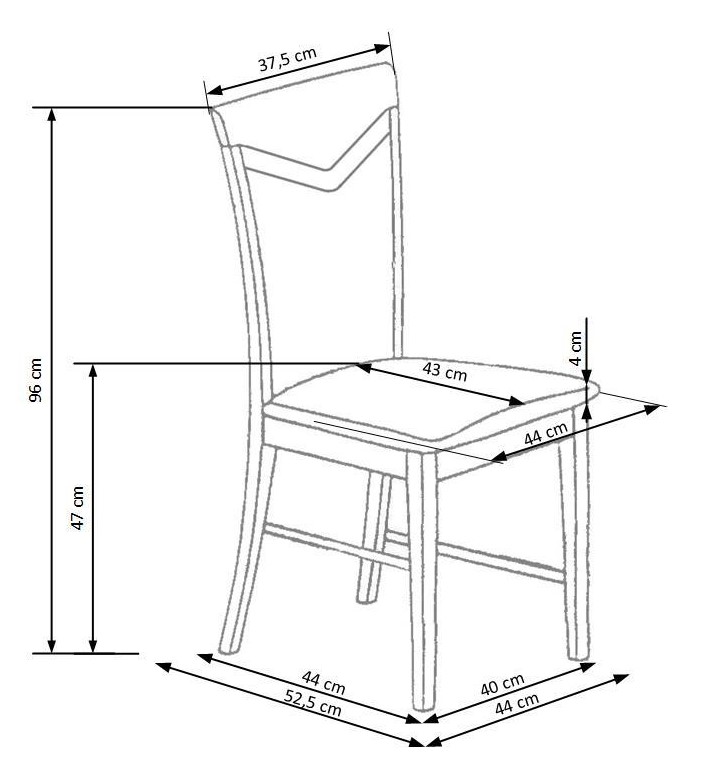 Стол – дъб сонома / бежов