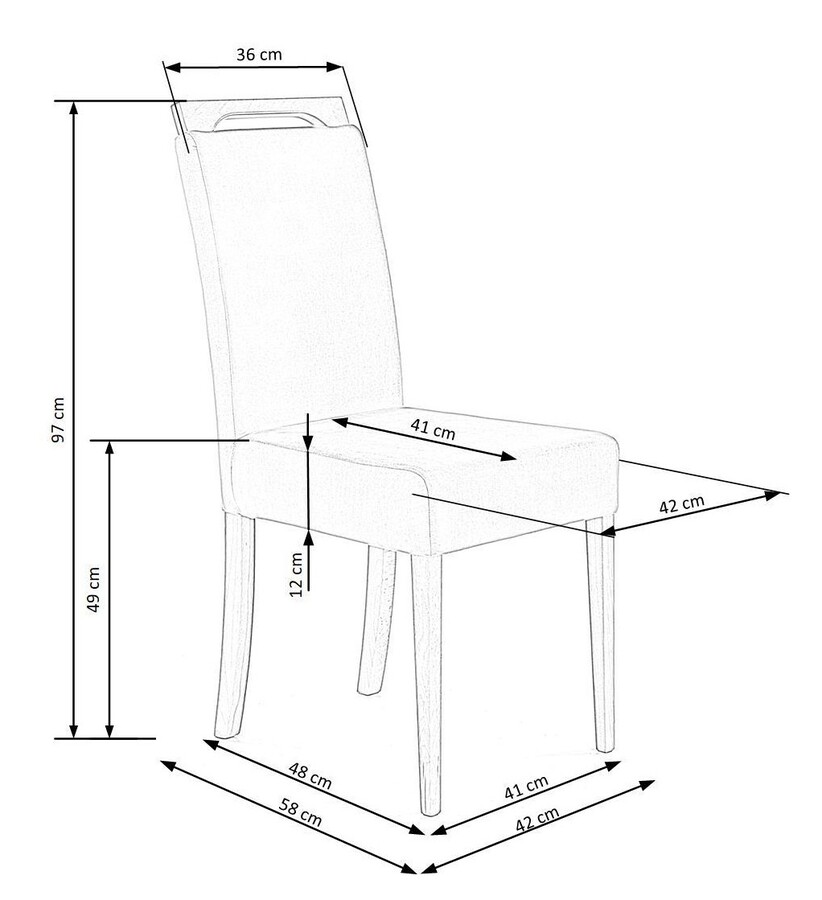 Стол – меден дъб / сив