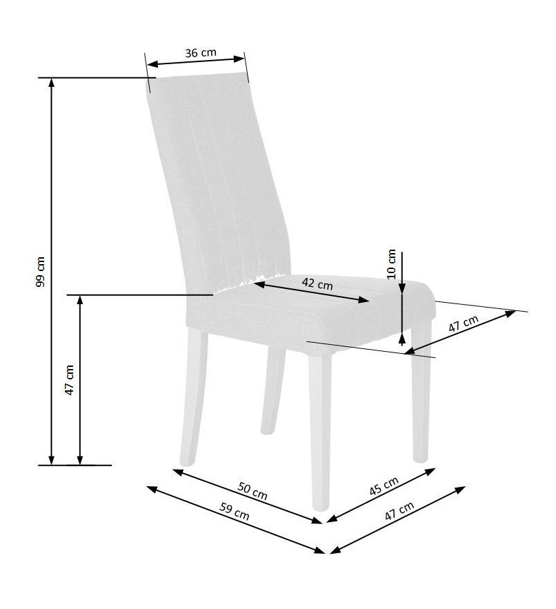 Стол – сив/бял