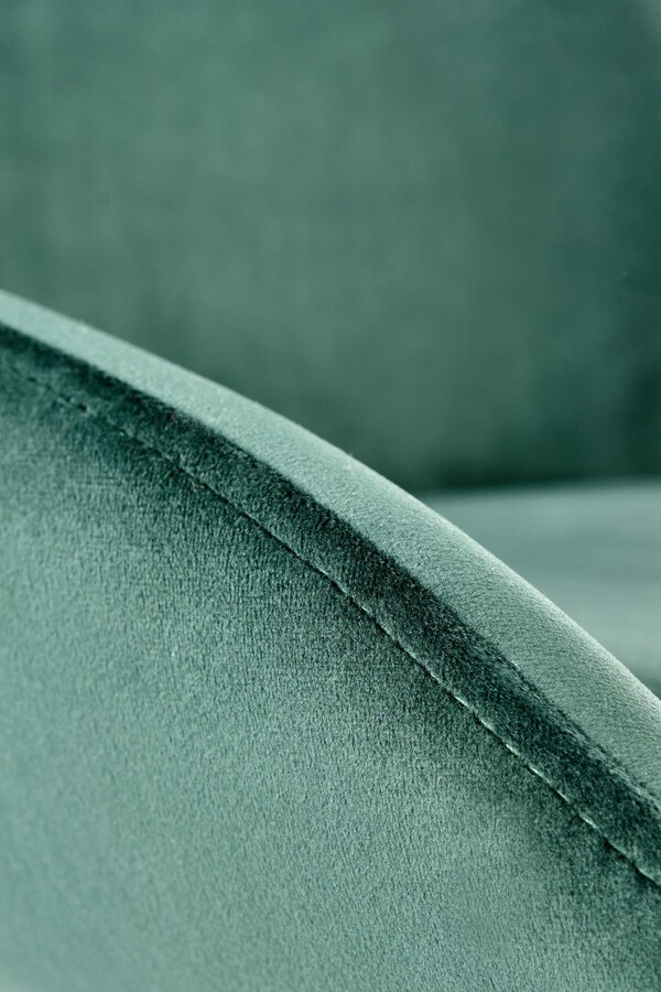 Кадифен стол – тъмно зелен