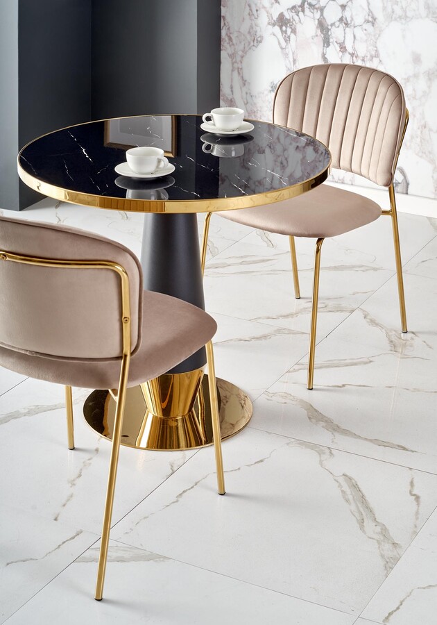 Велурен стол – бежов