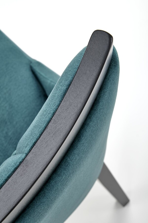 Кадифен стол – тъмно зелен