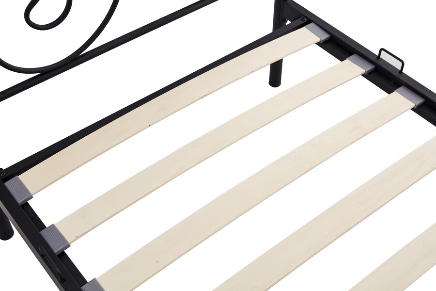 Метално легло 90х200 – черно