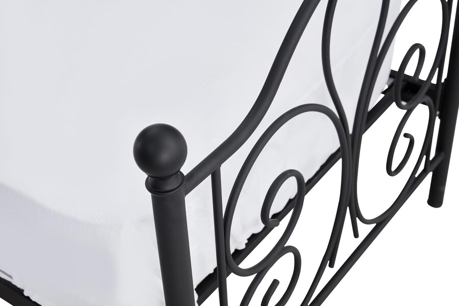 Метално легло 90х200 – черно