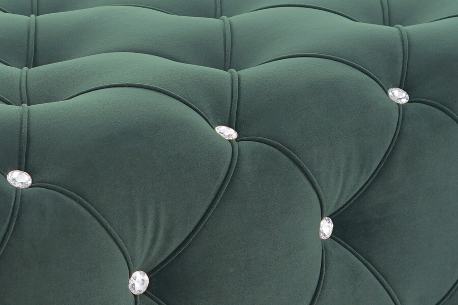 Капитонирана пейка с крака – зелен