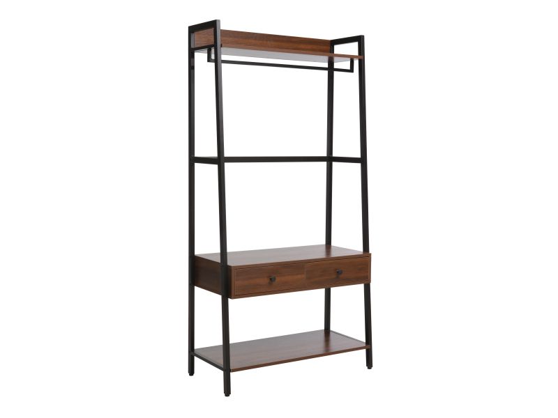 Гардероб - орех/черен Гардероб – орех/черен