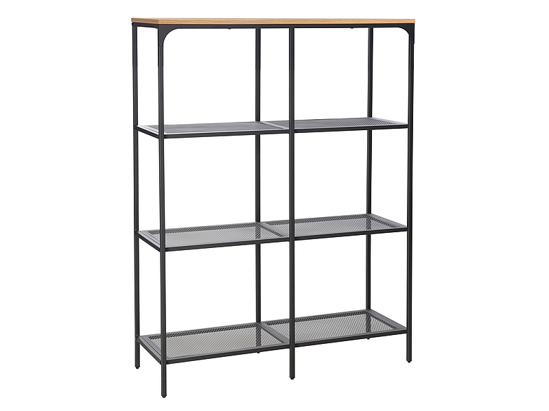 Етажерка – дъб/черна