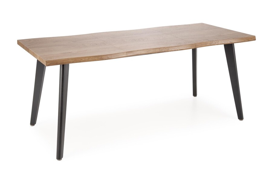 Разтегателна маса 150-210см – натурална/черна