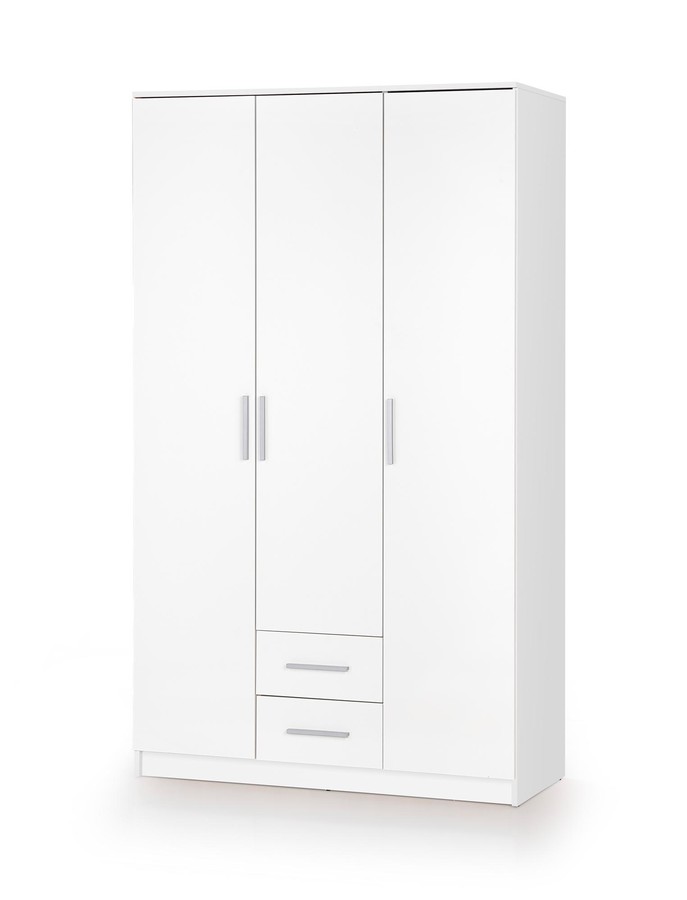 Гардероб – бял/бял гланц