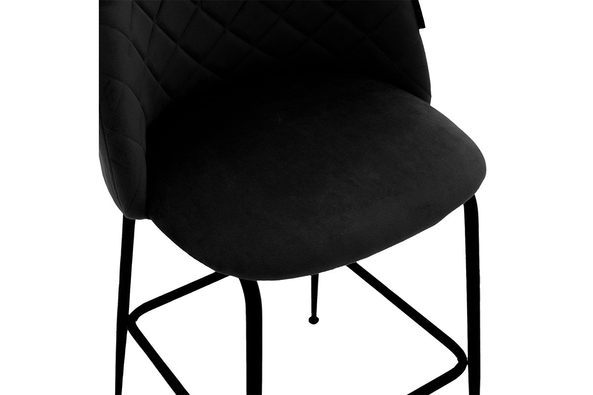 Бар стол черен цвят