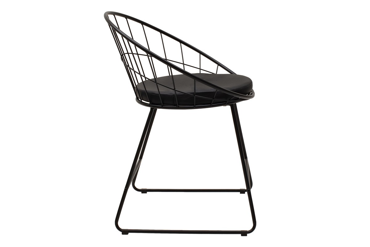 Стол черен цвят