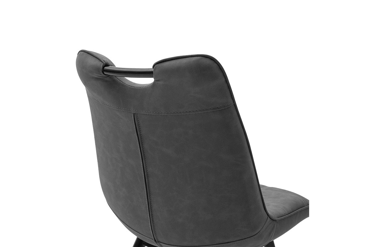 Стол цвят тъмно сив-черен