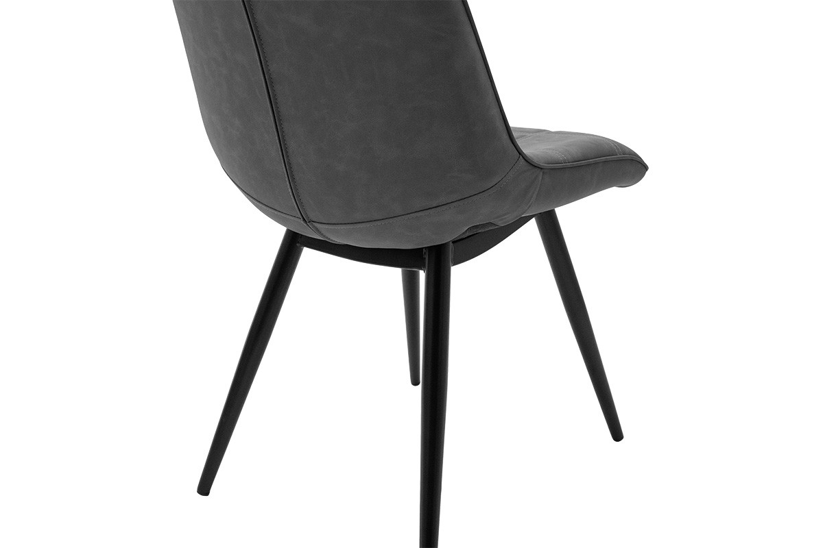 Стол цвят тъмно сив-черен