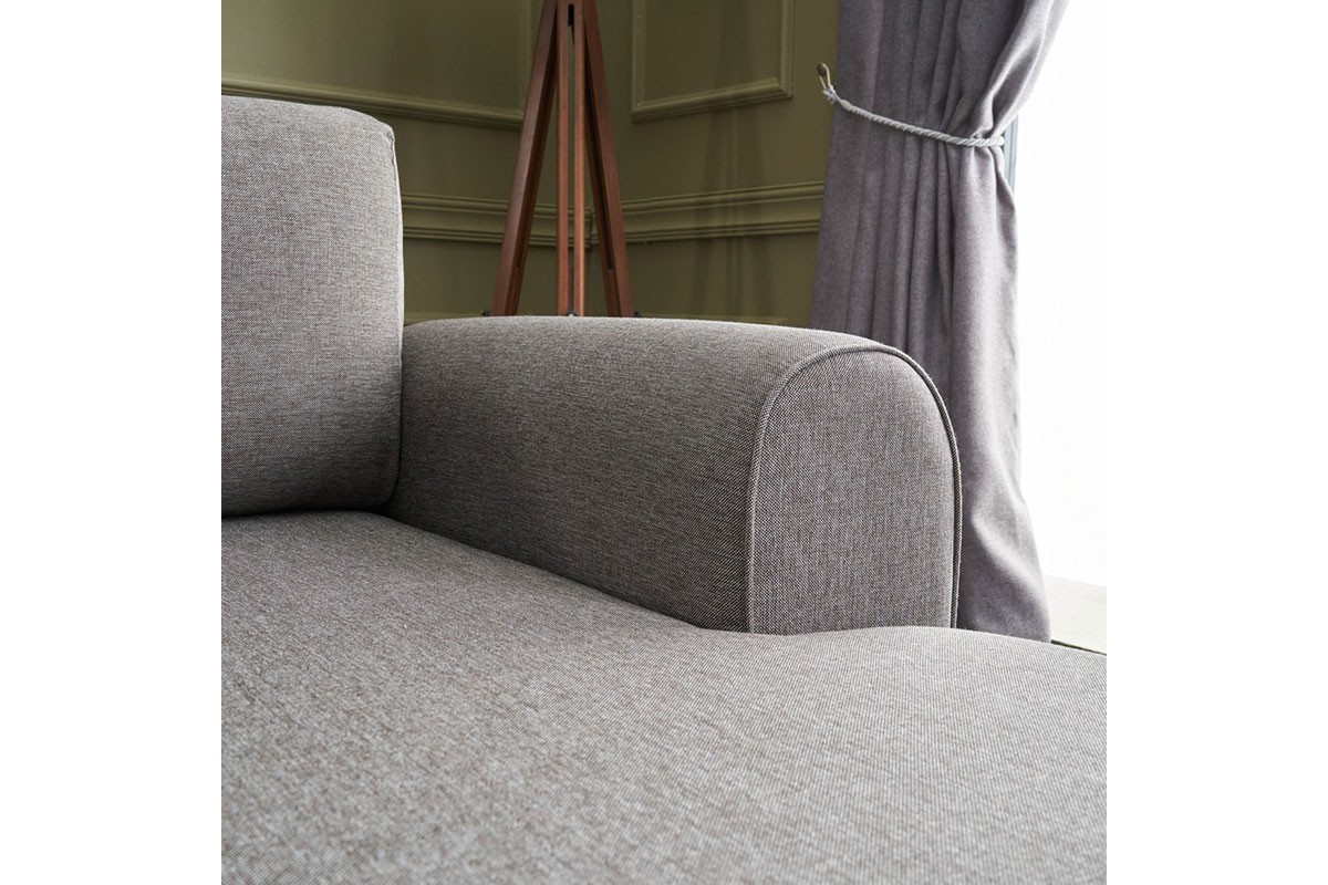 Универсален ъглов диван светло кафяв цвят