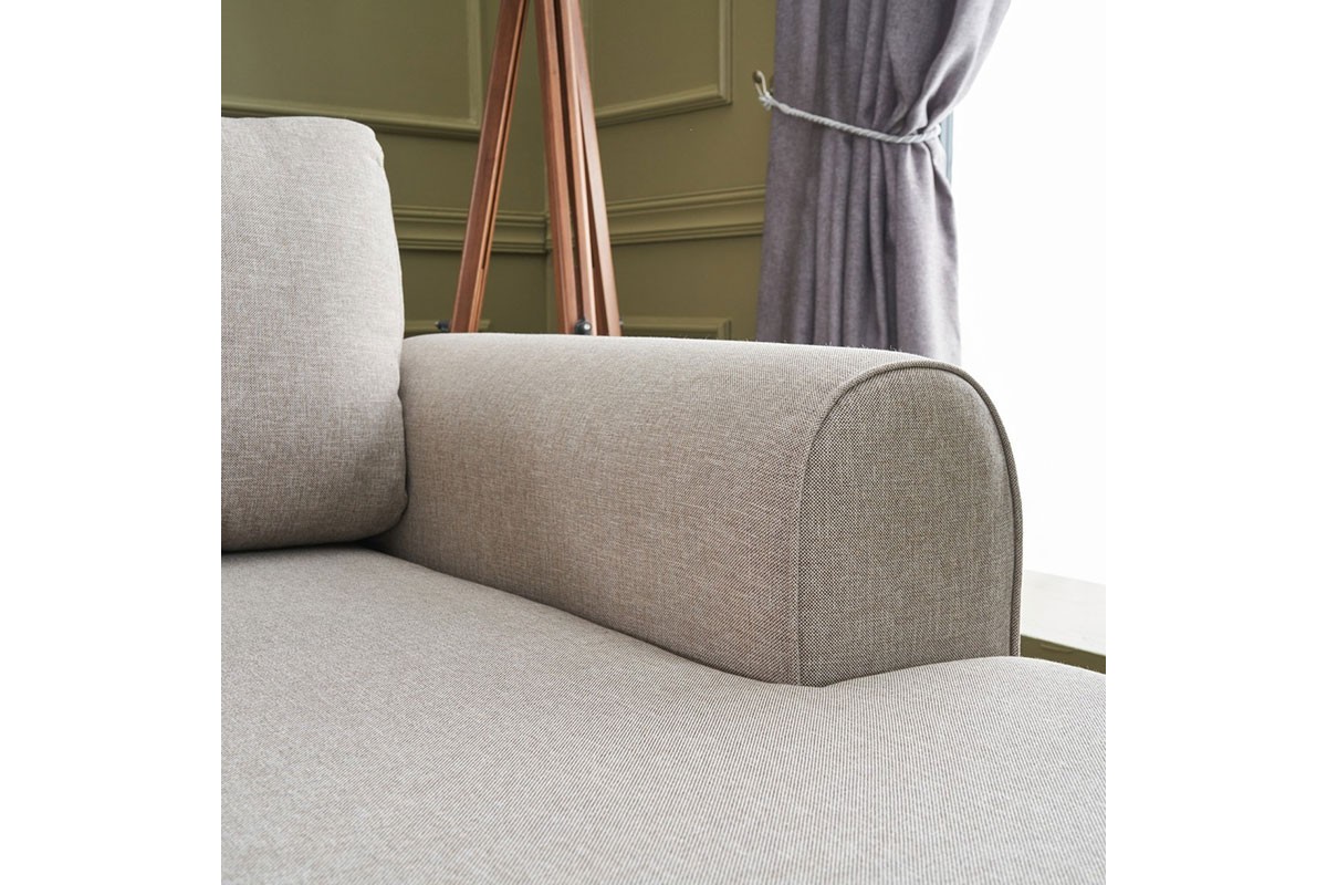 Универсален ъглов диван цвят крем