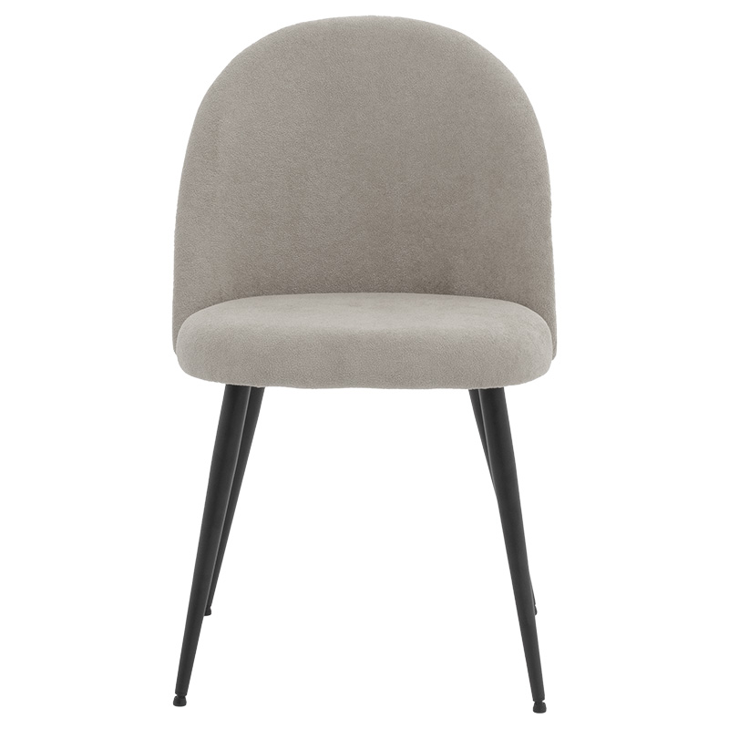 Стол светло сив/черен цвят