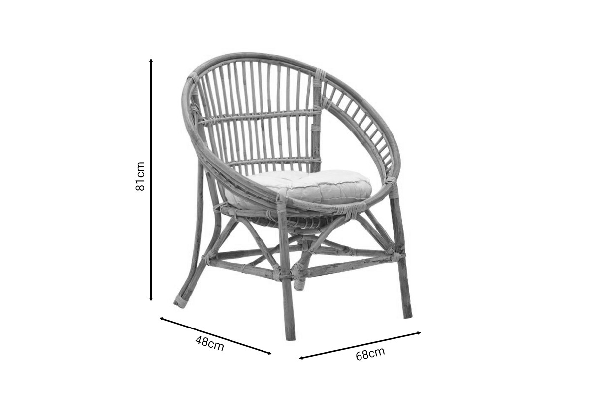 Кресло натурал