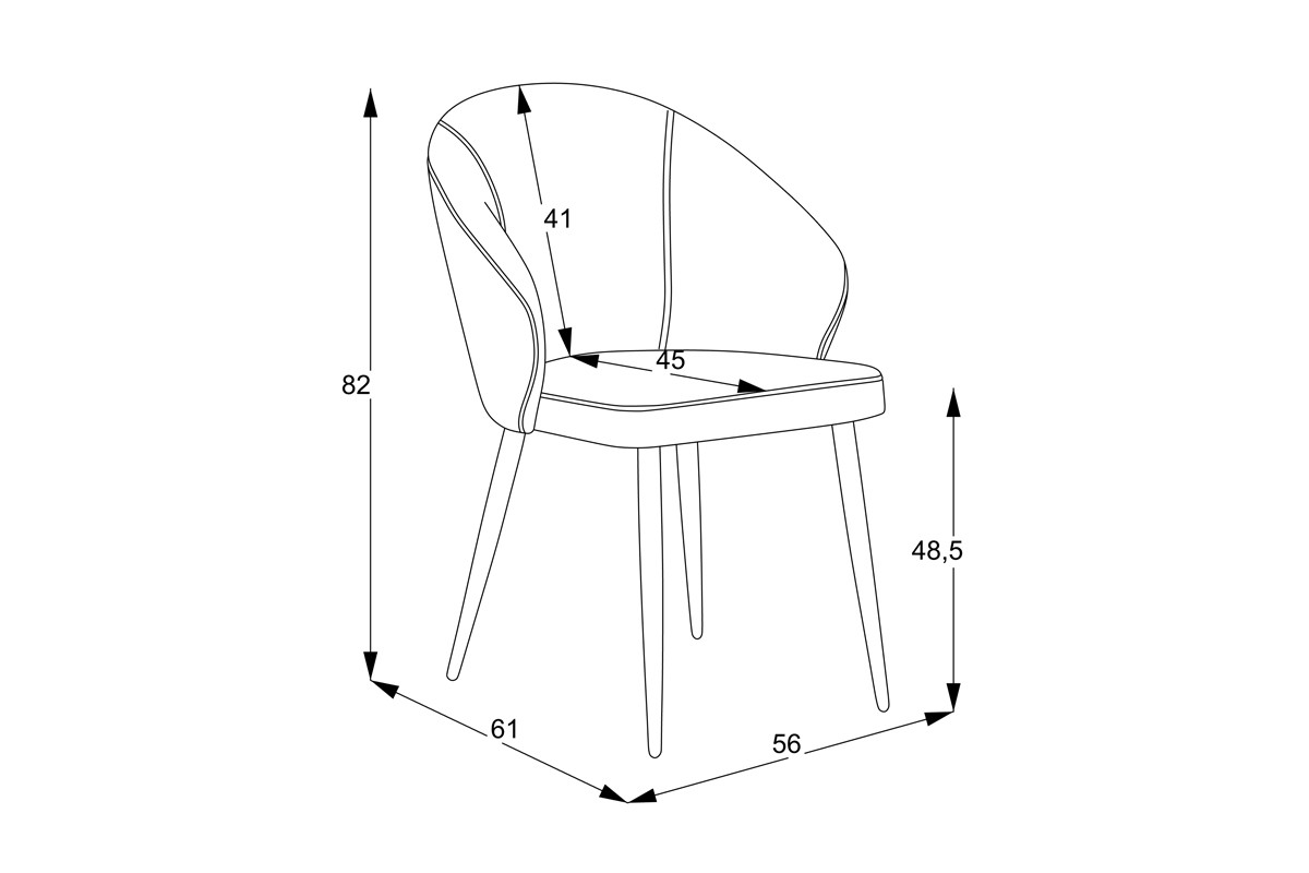 Кресло  тъмно сив цвят