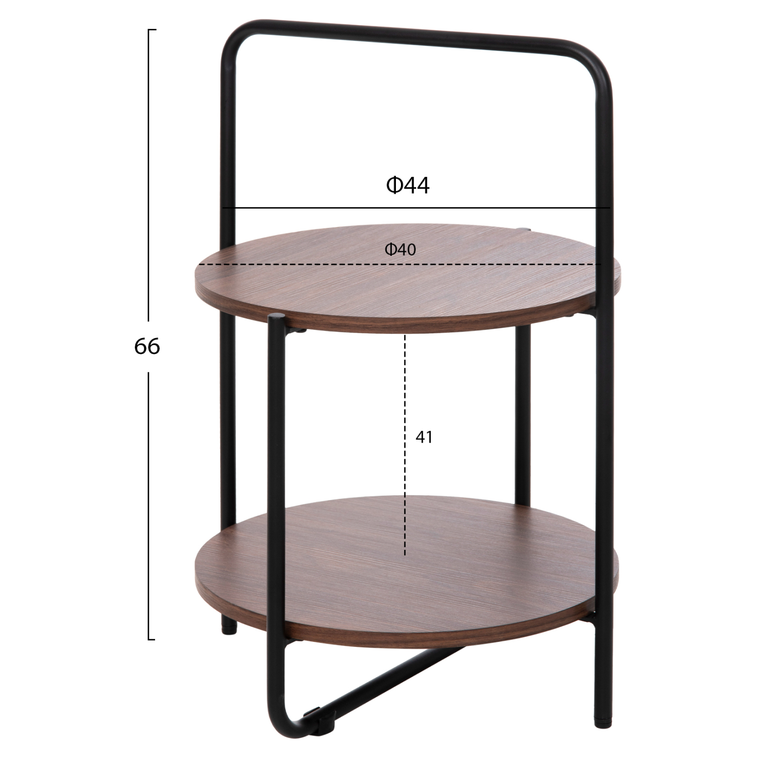 Помощна маса цвят орех-черен