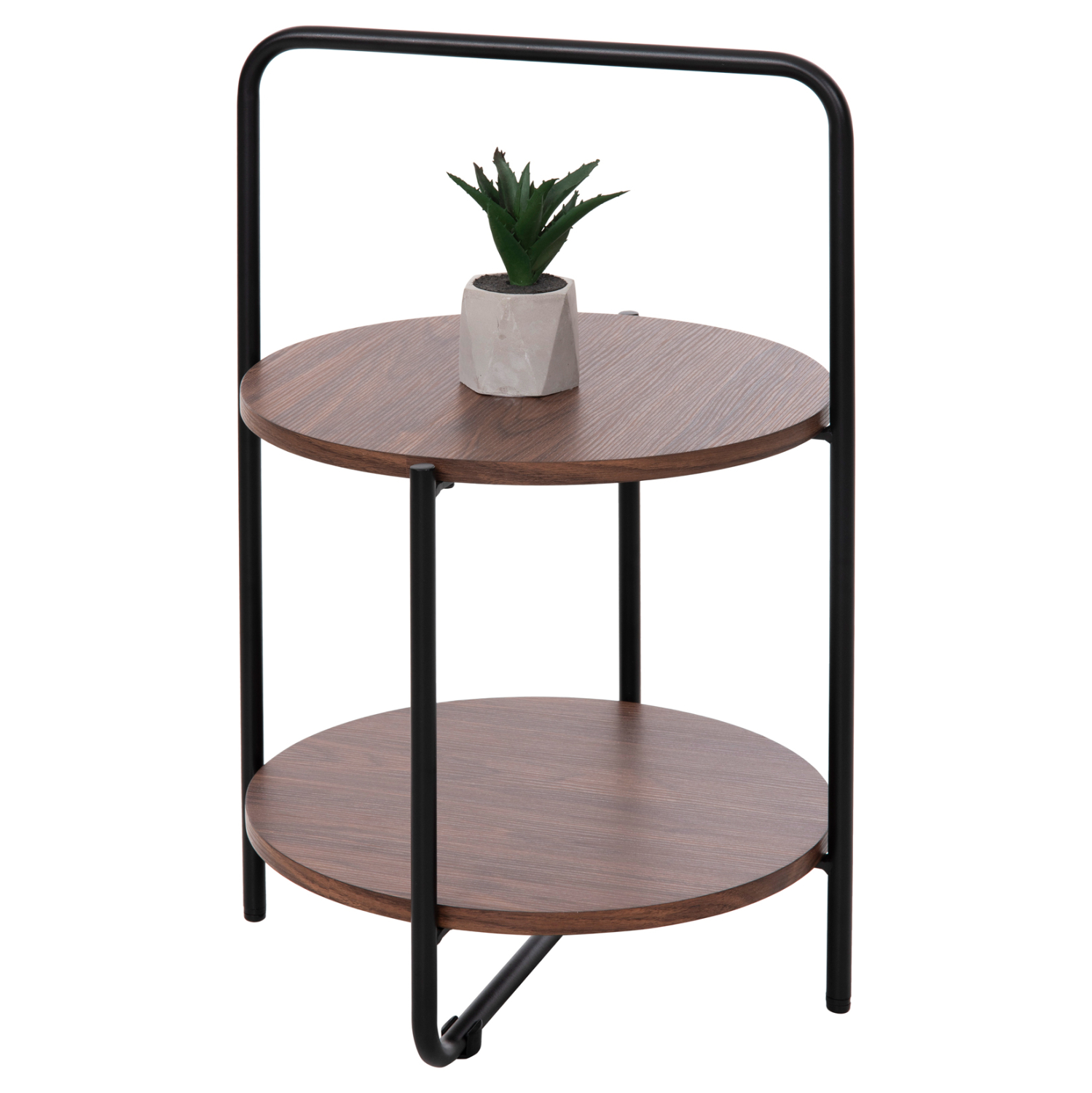 Помощна маса  цвят орех-черен