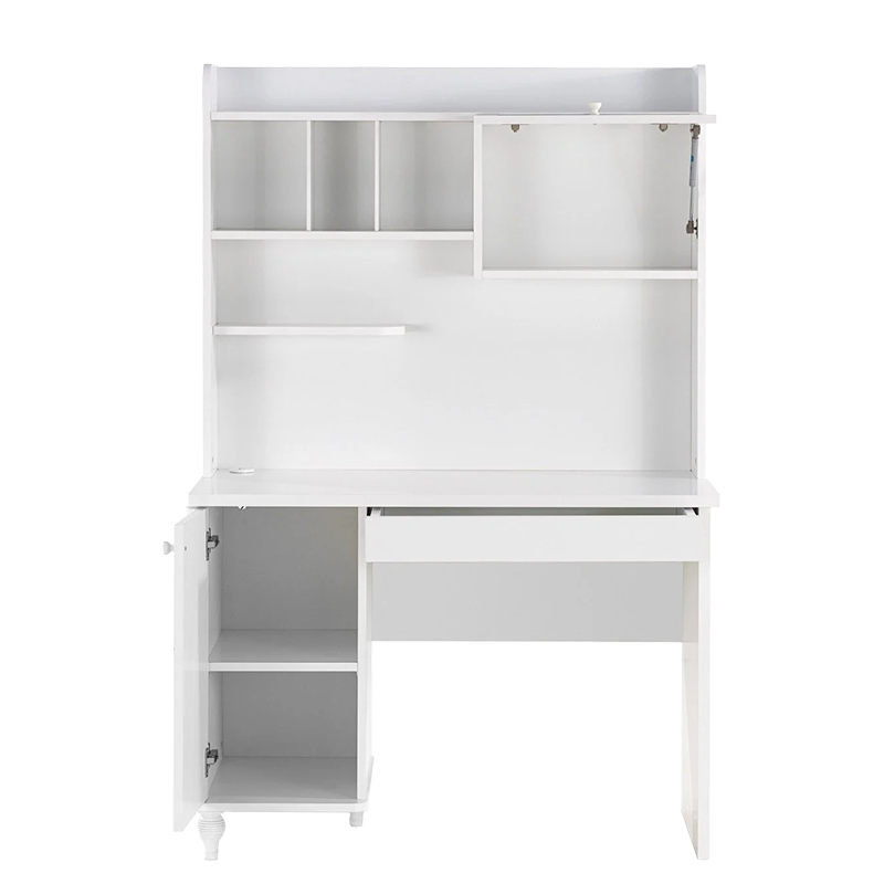 Детско бюро с етажерка NIL – бяло