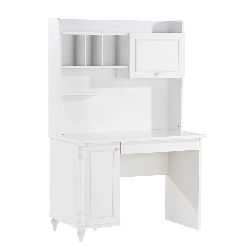 Детско бюро с етажерка NIL - бяло