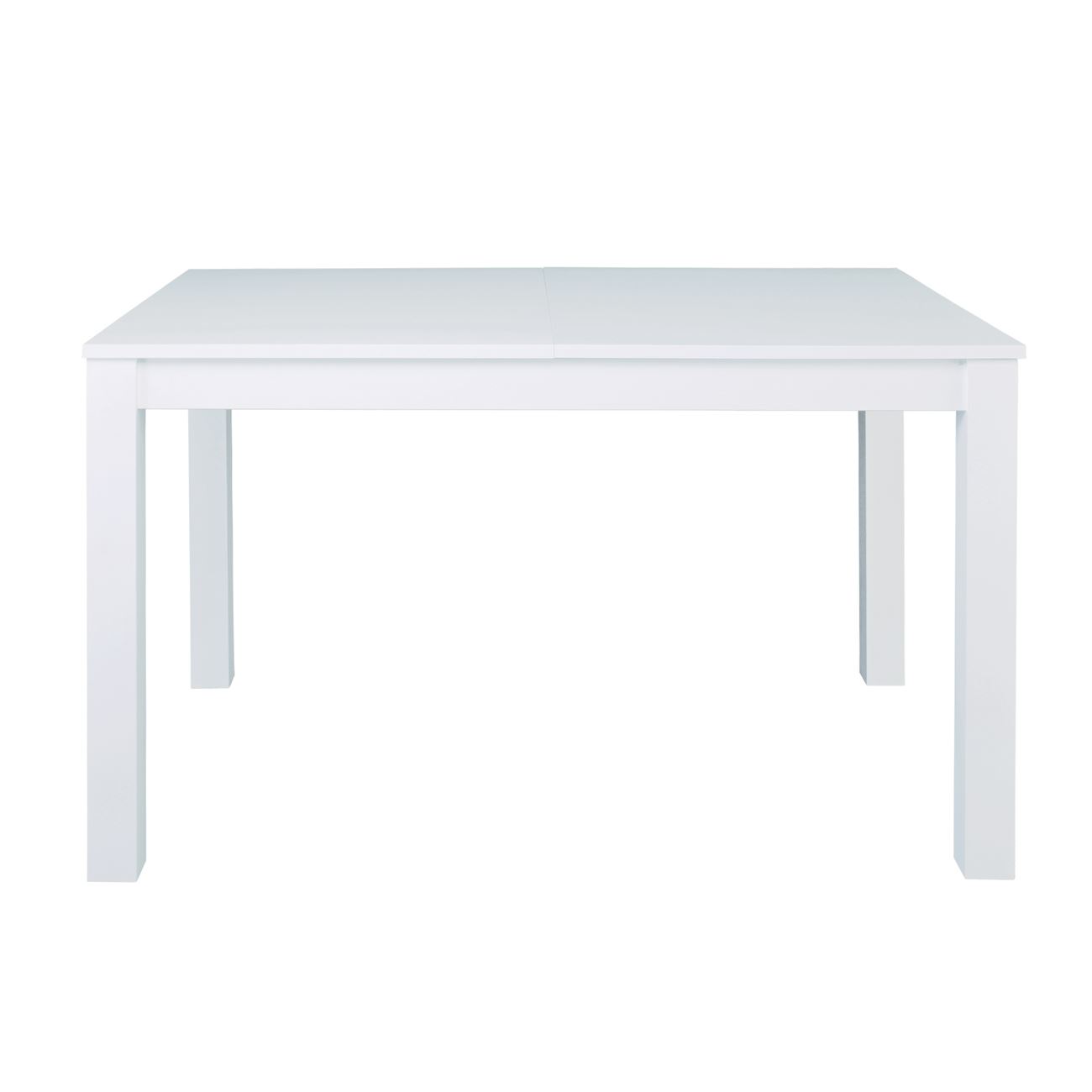 Разтегателна трапезна маса бял цвят