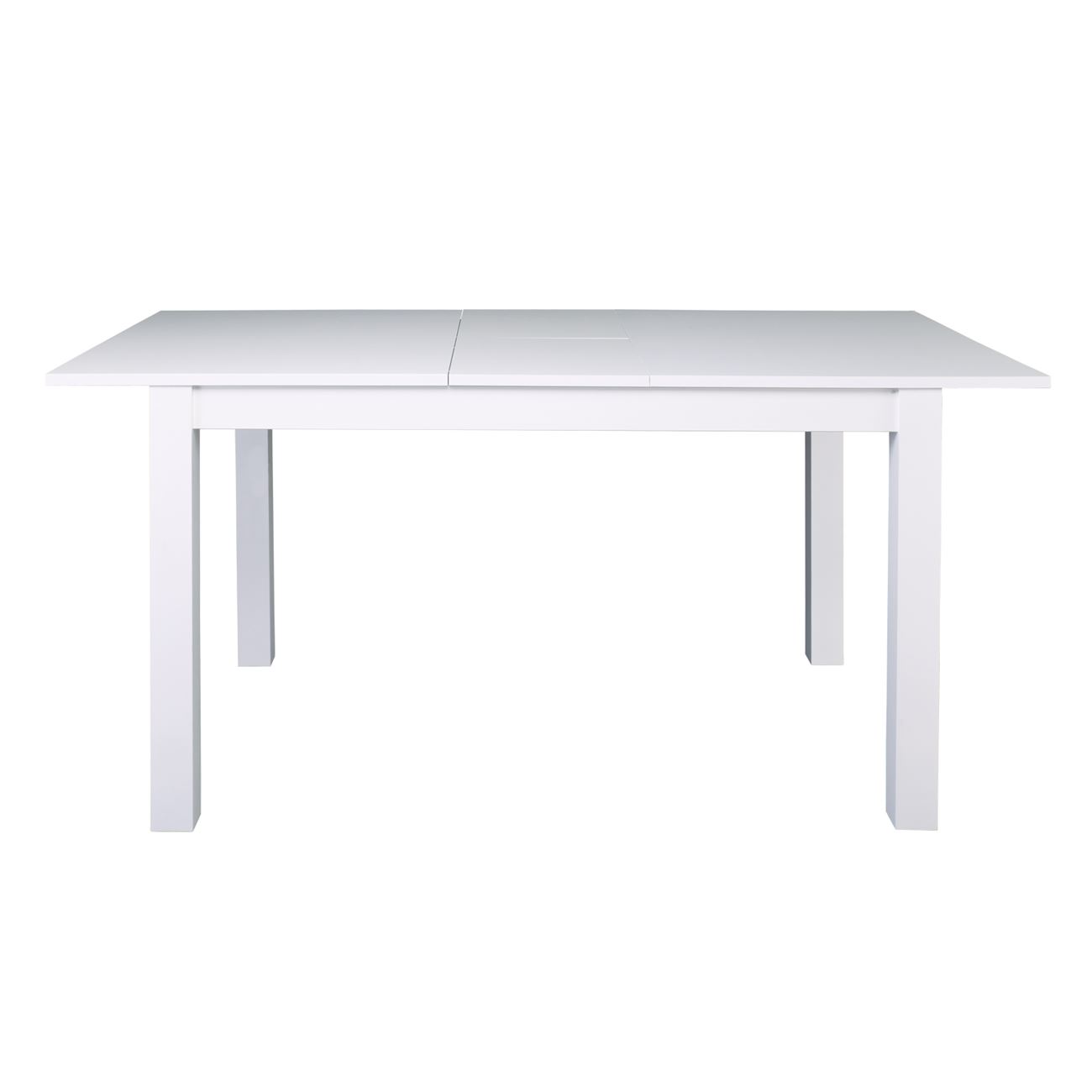 Разтегателна трапезна маса бял цвят
