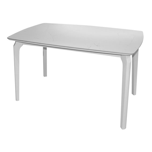 Маса  цвят бял-бял мрамор