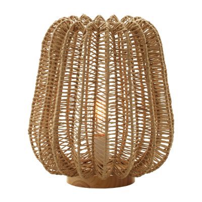 Настолна лампа цвят натурал