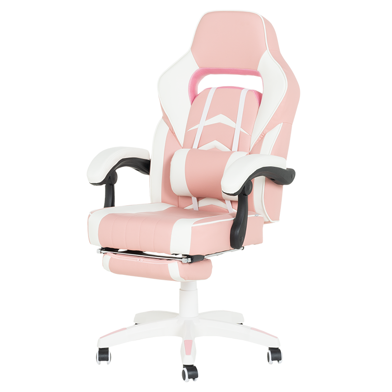 Геймърски стол Carmen 6314 – бял-розов