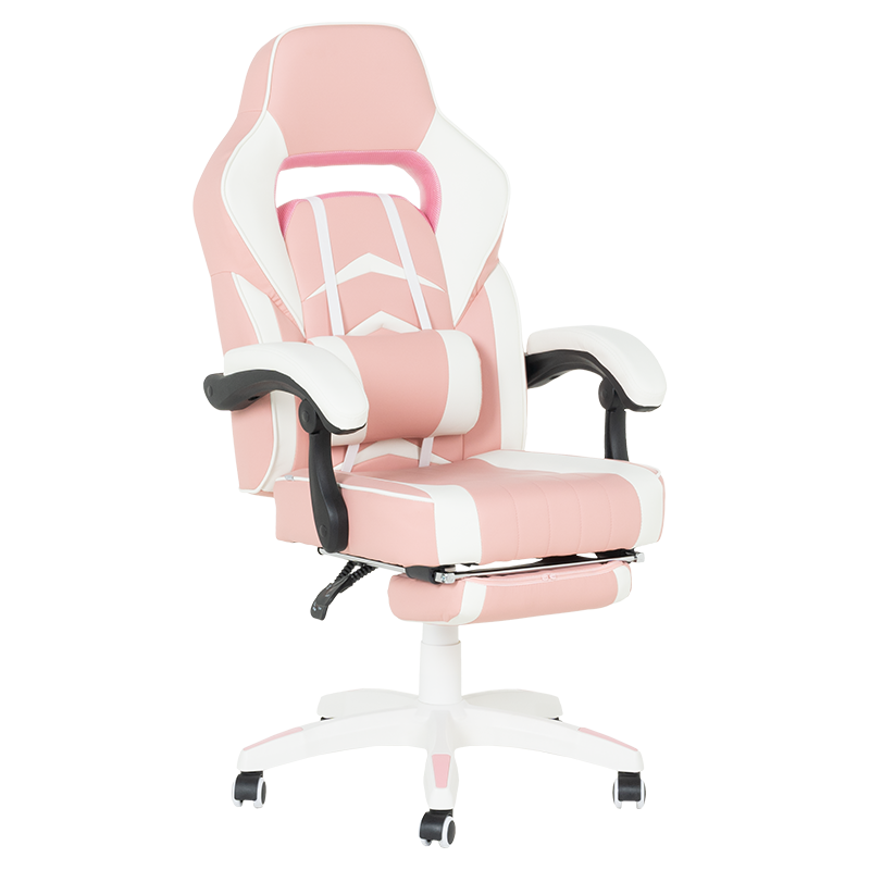 Геймърски стол Carmen 6314 – бял-розов