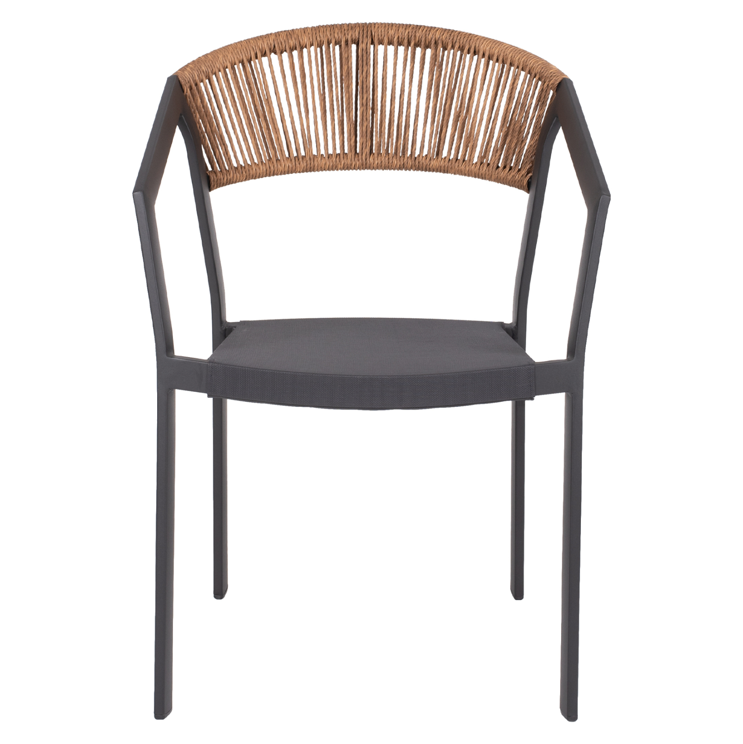 Кресло цвят антрацит-бежов