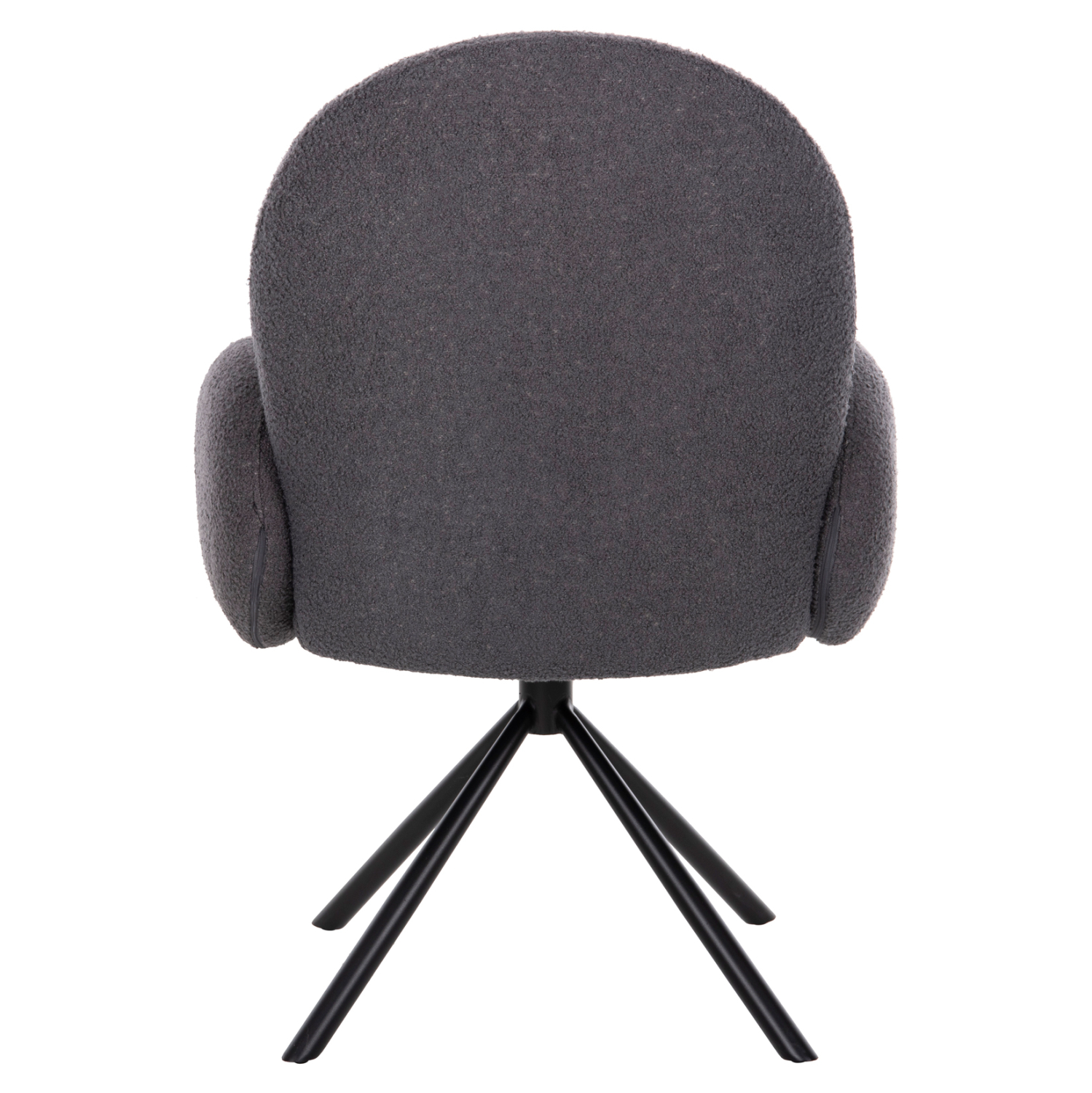 Въртящо кресло букле сив цвят