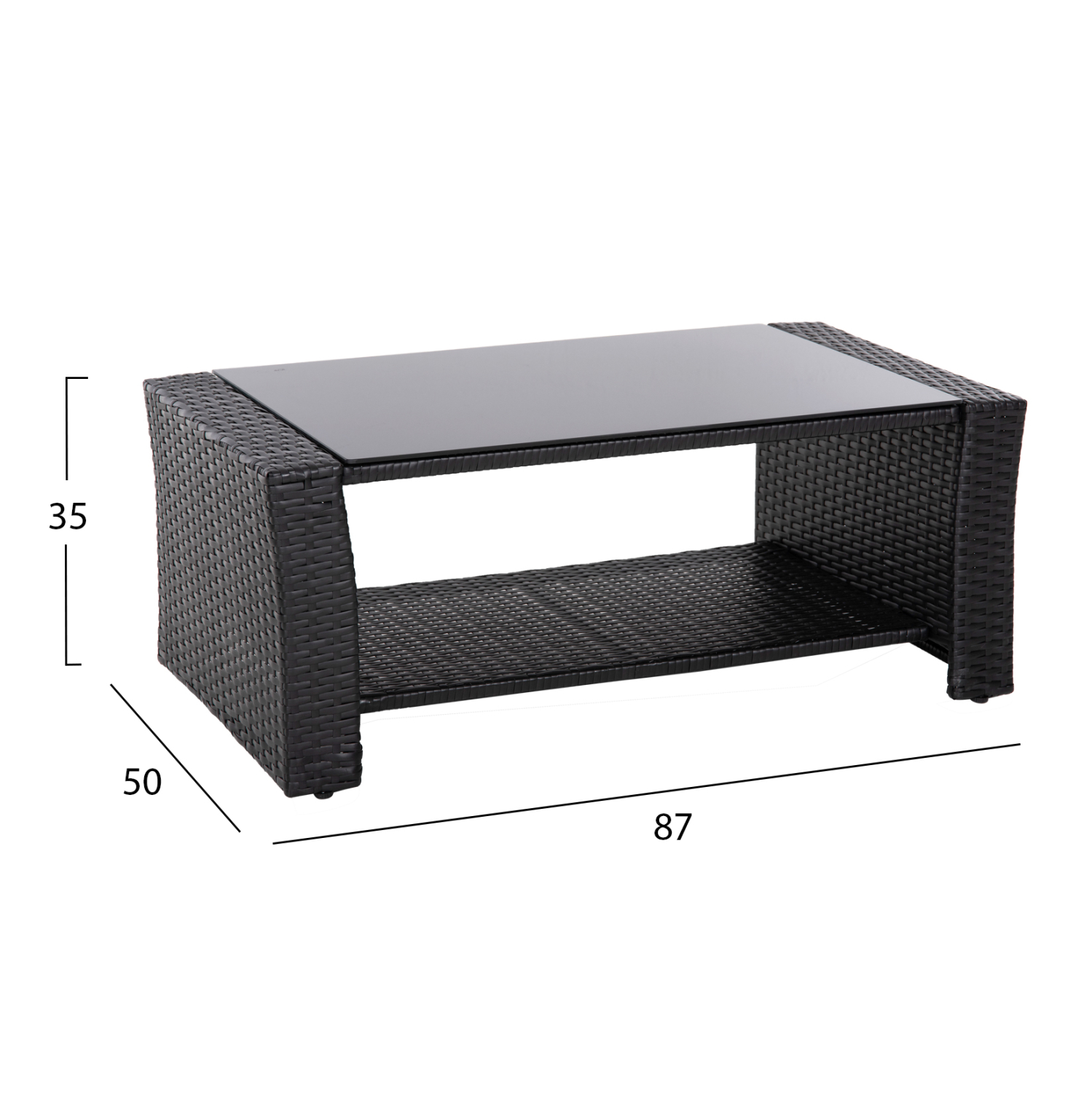 Градински комплект- цвят антрацит-бежов