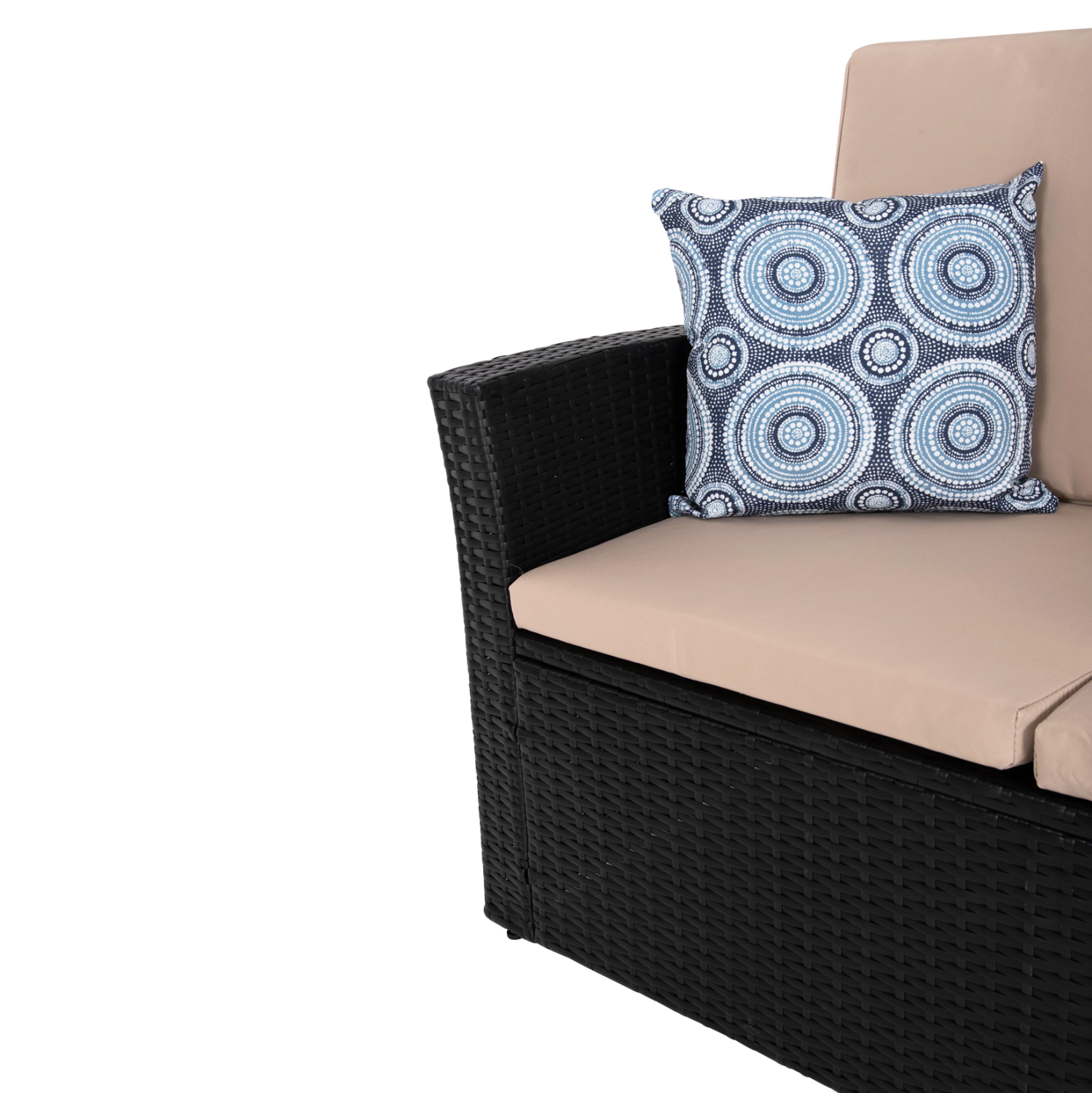 Градински комплект- цвят антрацит-бежов