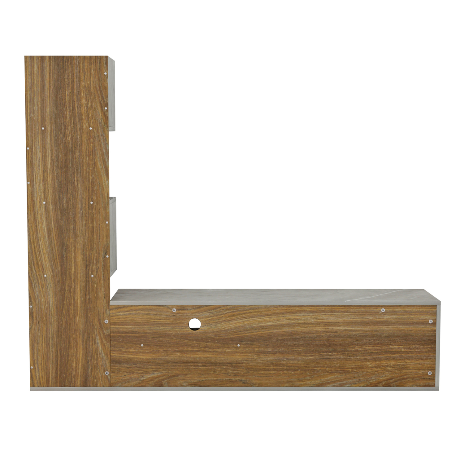 ТВ сет  цвят натурал-сив