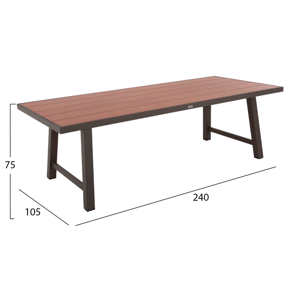 Маса 240х105 – цвят шампанско-бежов