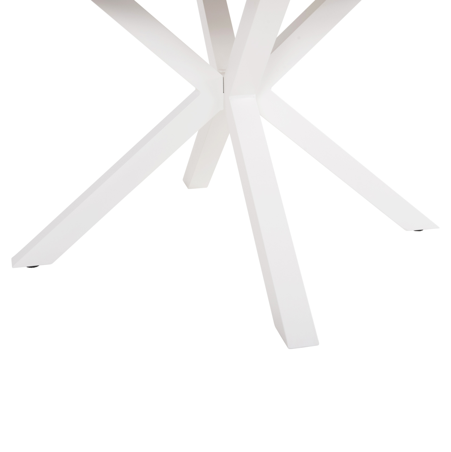 Маса Ф120 – цвят бял-натурал