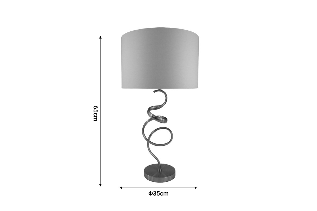 Настолна лампа цвят златен-бял